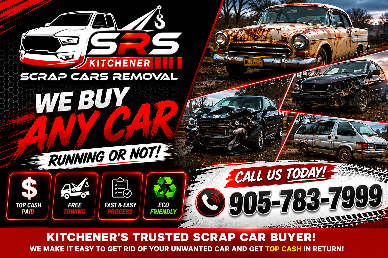 scrap car removal in Kitchener