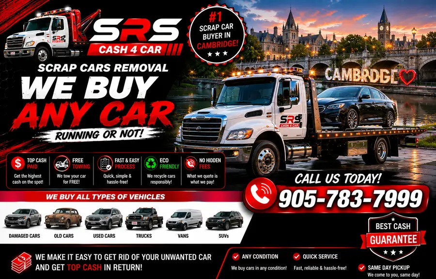 scrap car removal in cambridge