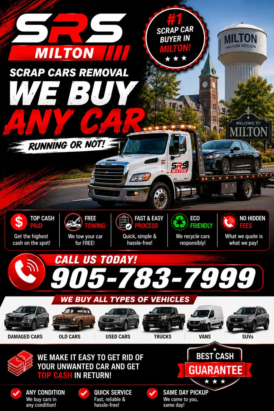 scrap car removal Milton