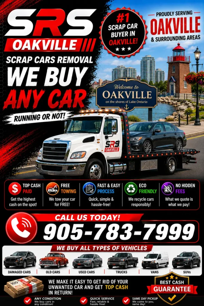 scrap car removal Oakville