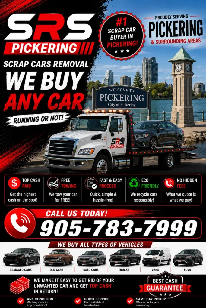 scrap car removal pickering