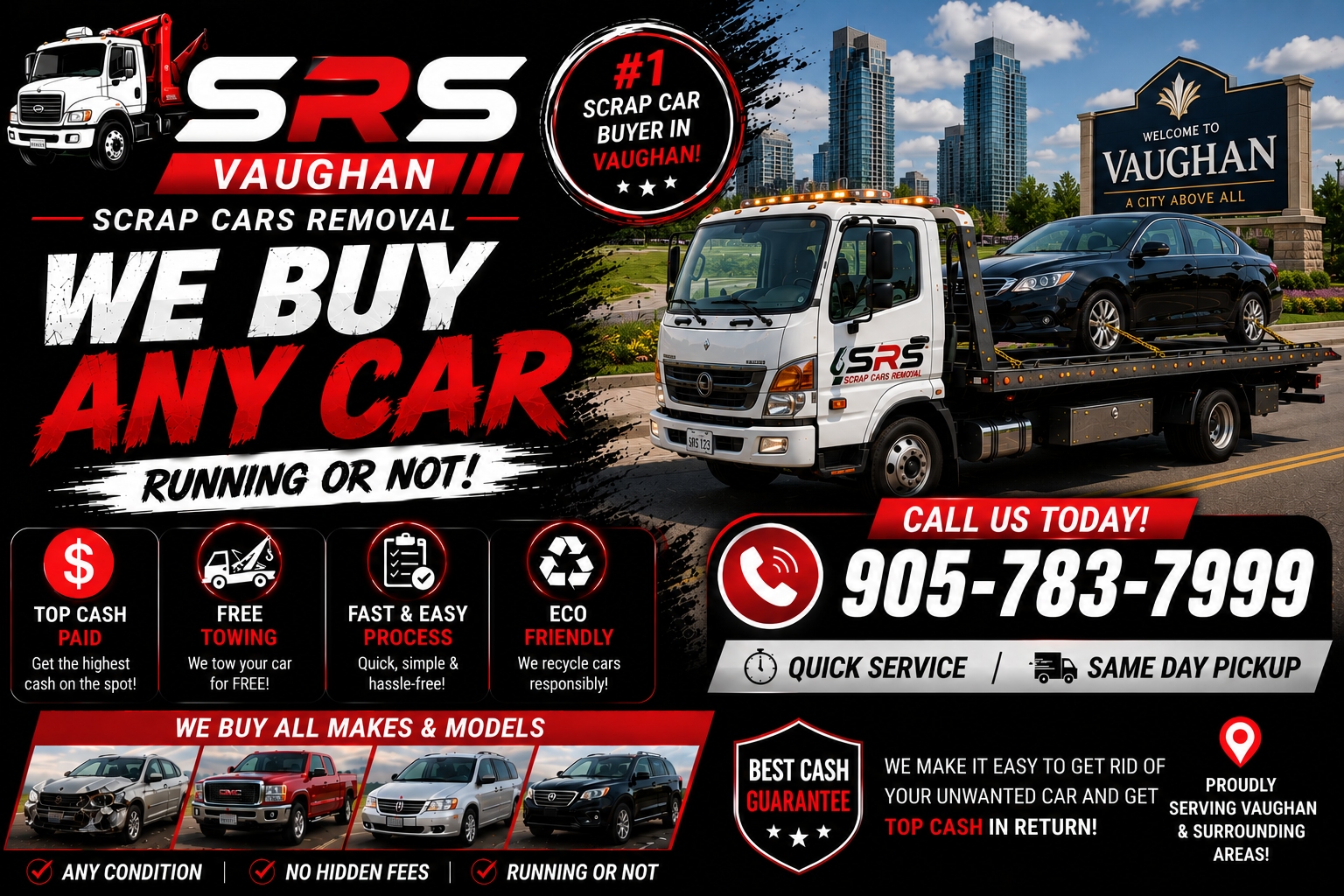 scrap car removal in Vaughanb