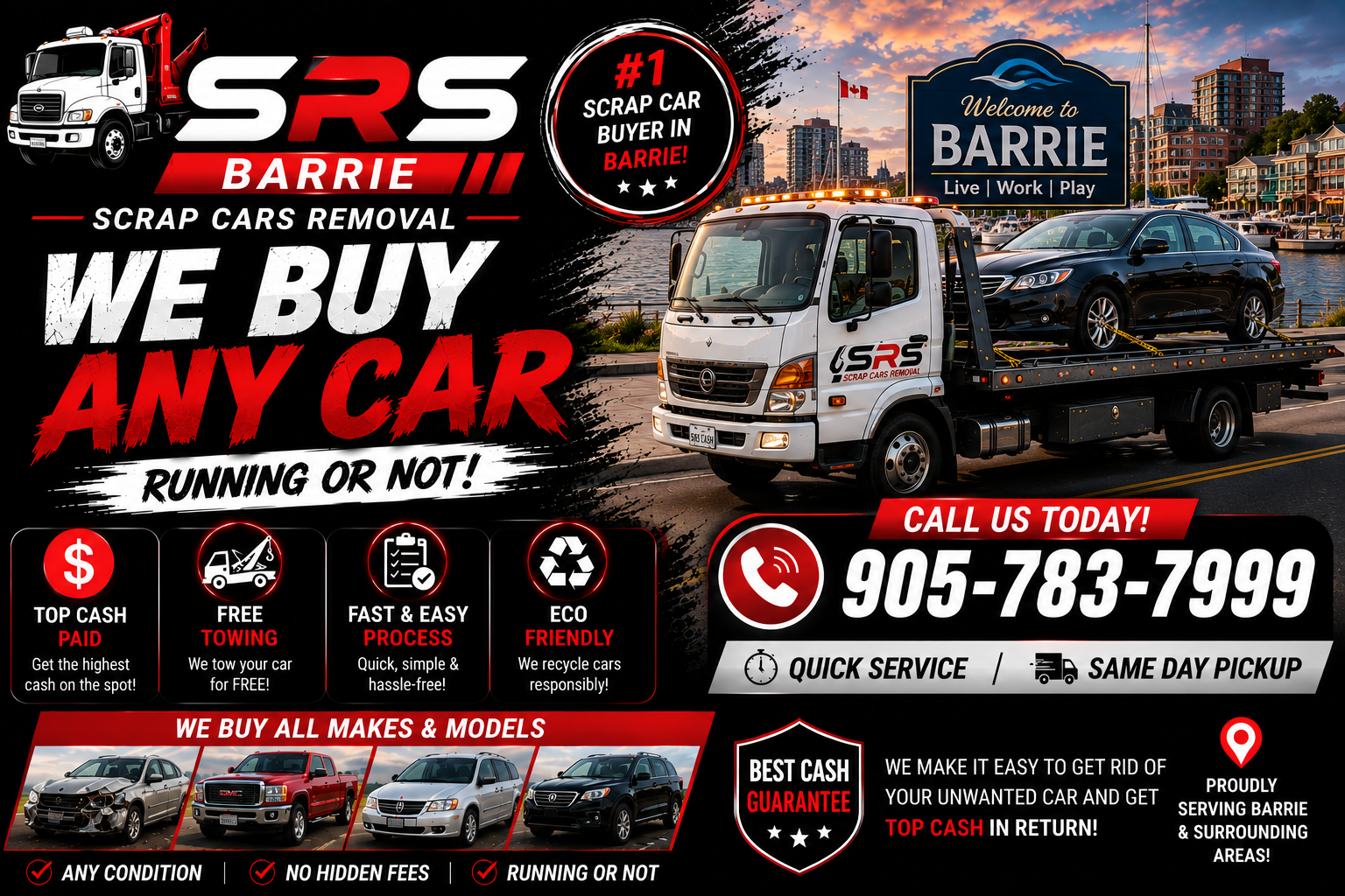 scrap car removal in Barrie