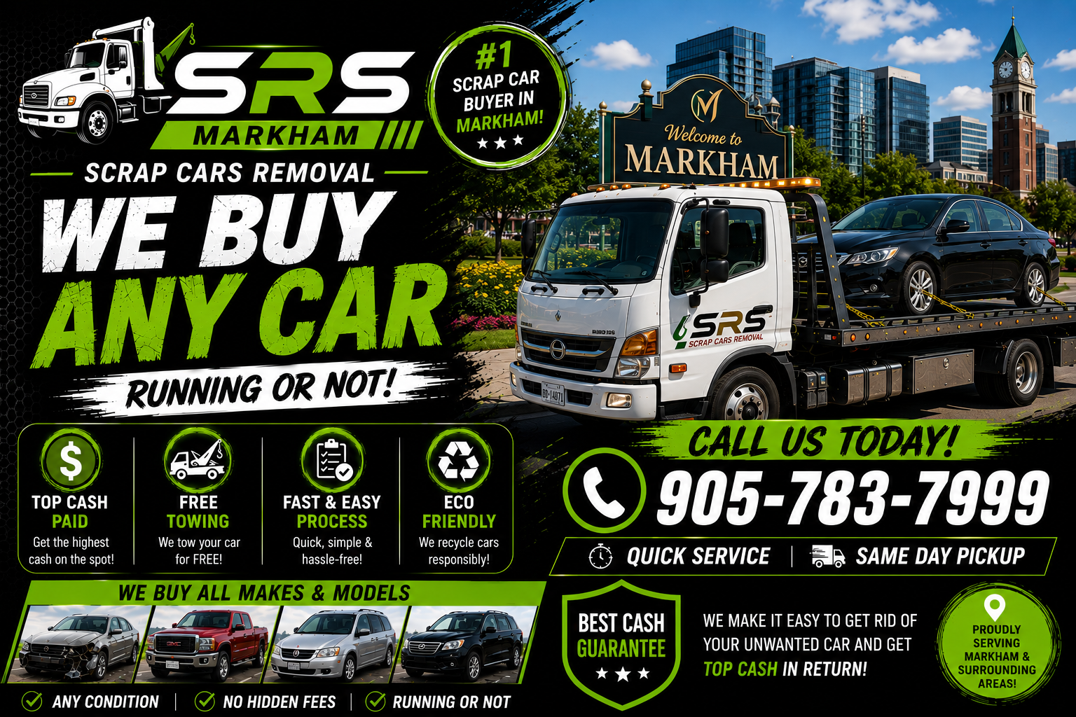 scrap car removal Markham