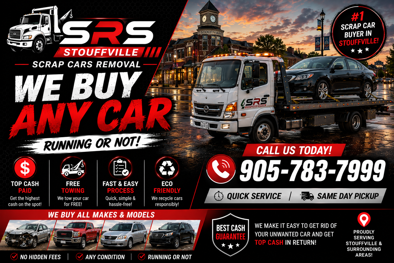 scrap car removal in Stouffville